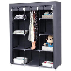 67" Portable Closet Organizer Wardrobe Storage Organizer with 10 Shelves Quick - Happy Grab